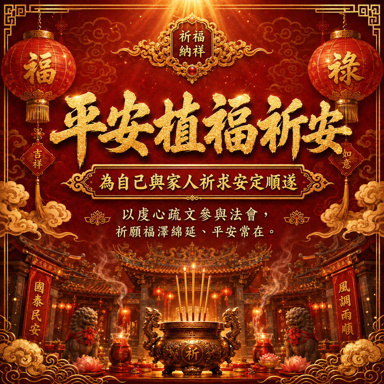 平安植福祈安服務