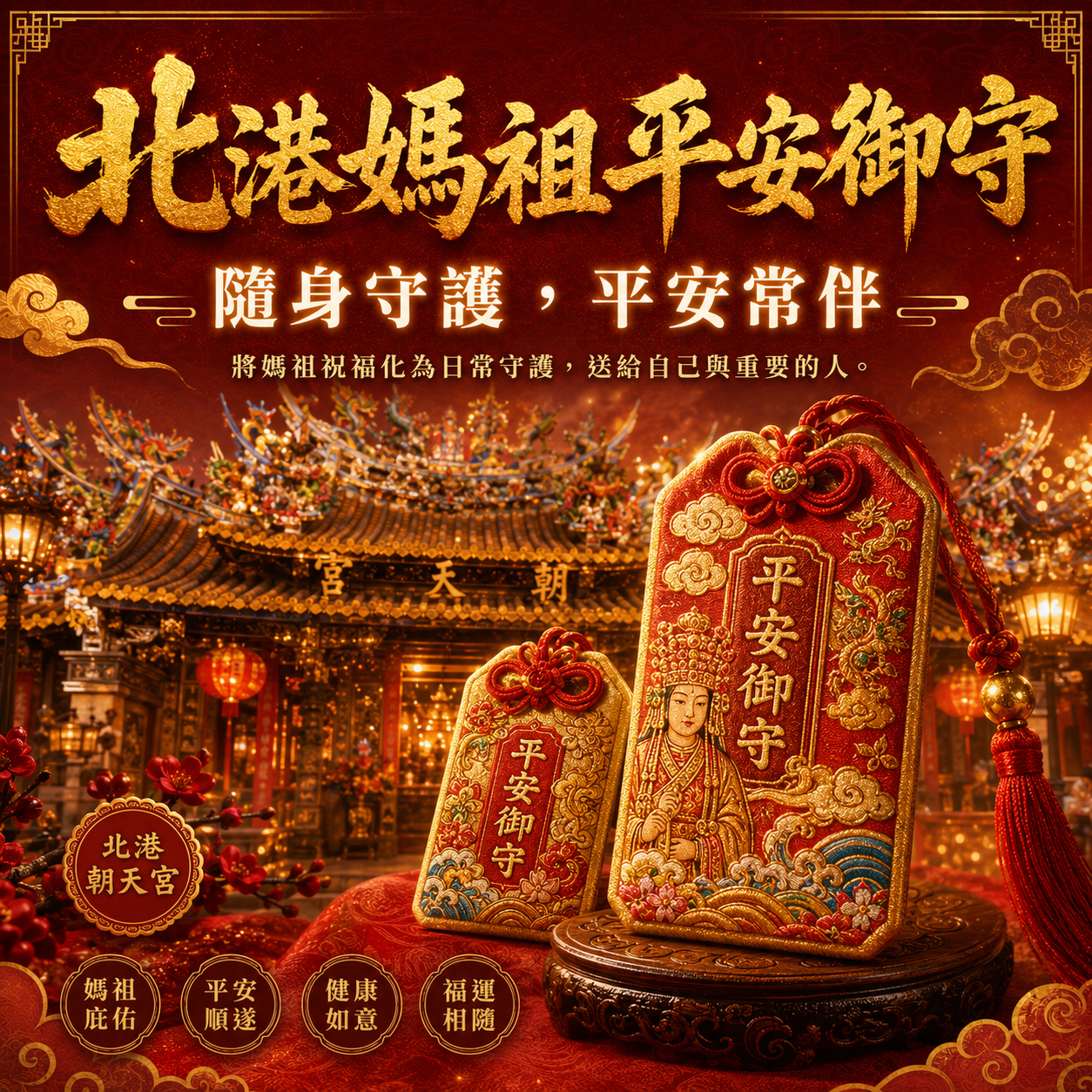 北港媽祖平安御守
